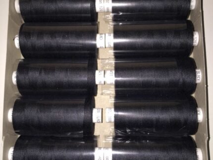 10 Black MOON Coats Spun Polyester SEWING & Overlocking THREAD * 1000 Yard