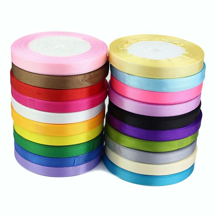 Satin Ribbon Set x 20 Ross, 6mm , 20 COLOURS; 25 Yards Each