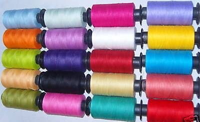 20 Spools of SEWING 100% PURE COTTON THREAD