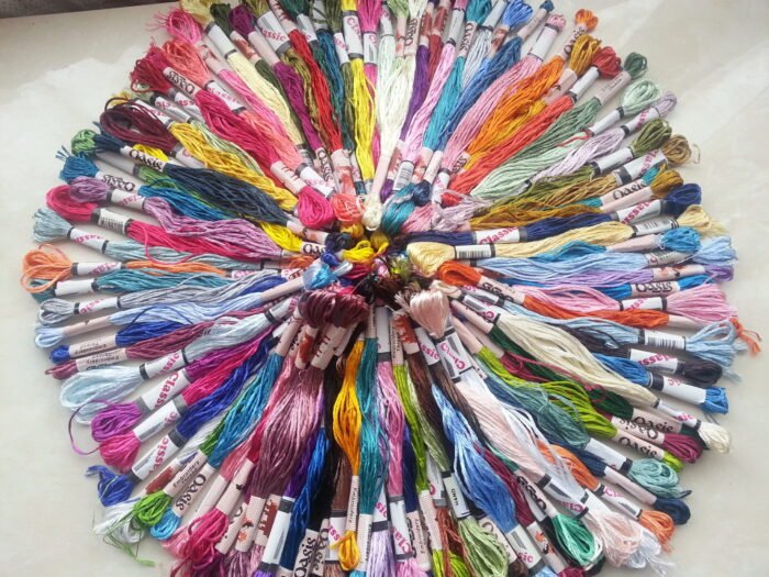 150 Art Silk Stranded Embriodery Skeins 150 diff colors