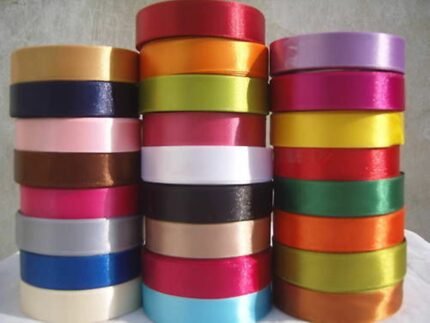 20 ROLLS SATIN RIBBON, 20 COLOURS 20 MM,3/4" RRP Over  £60.00