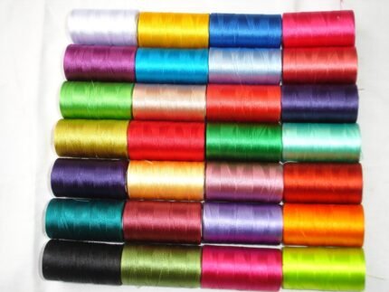 30 spools of sewing machine silk art embroidery threads