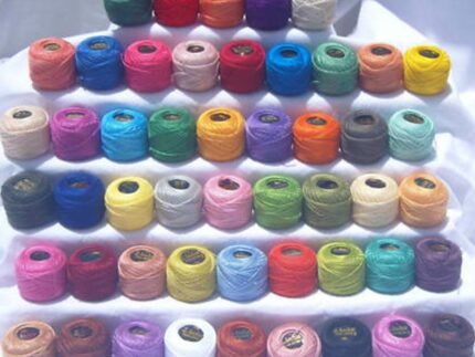 50 ANCHOR Pearl Cotton Balls. Size 8 (85 Meters each)