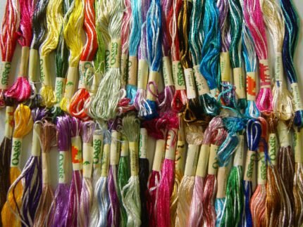 20 Skeins Large Silk Stranded Multi Coloured Embroidery Threads