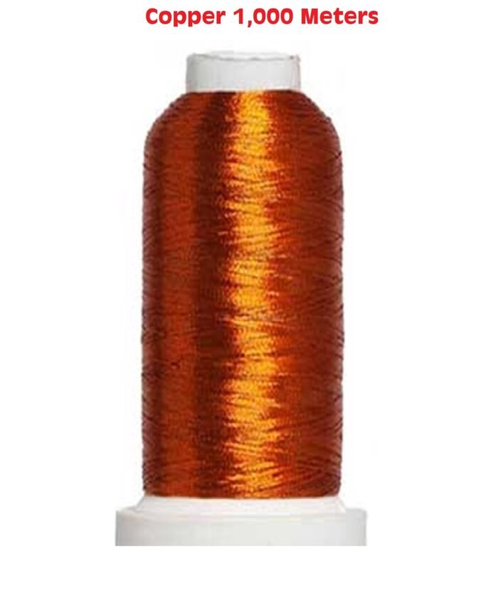 Metallic Embroidery Threads Gold, Light Gold, Silver & Copper Cones, 1,000 – 5,000 -10,000 meters - Image 2
