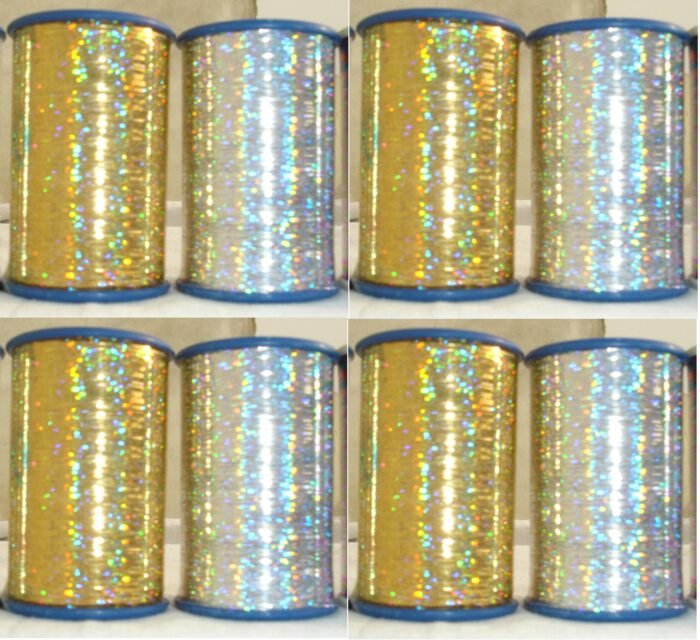 8 LUREX METALLIC  EMBROIDERY THREAD, 2,500 Each, Size 1/32