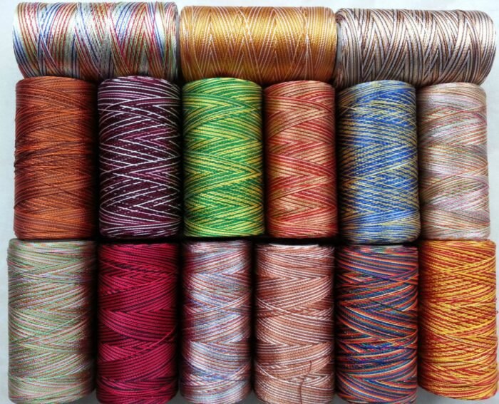 15 Multi Shaded Embriodery Thread Spools 15 Colours
