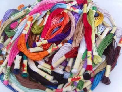 50 Art Silk Stranded Embroidery Skeins 50 diff colors