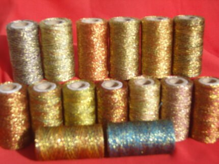 15 Metallic Multic Gold Twisted Spools 350 YARDS EACH