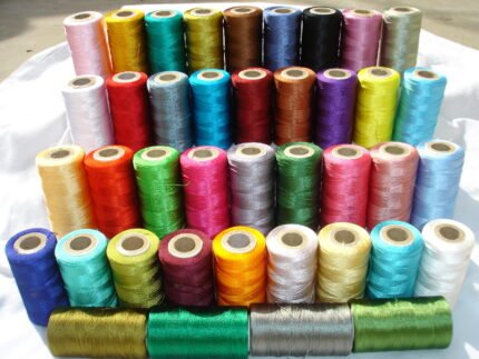 40 spools of sewing machine silk art embroidery threads