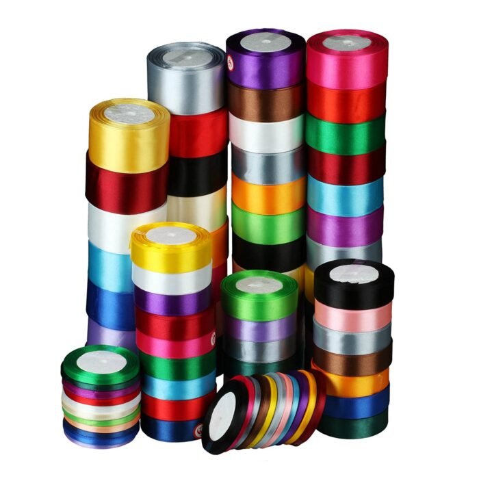 Satin Ribbon x 2 Rolls x 25 Yards Each, Size 50mm/2'' inch - Image 2
