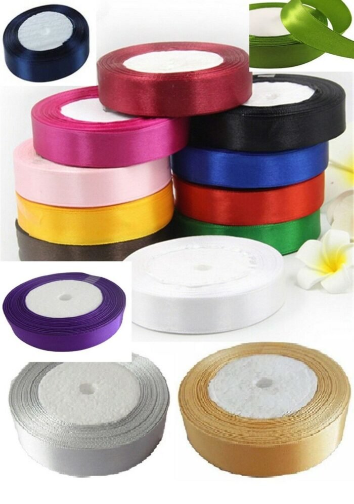 15 ROLLS SATIN RIBBON, 15 COLOURS , 25 Yards rolls each; 25 MM/1" RRP £30.00 - Image 2
